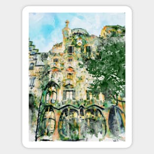 Casa Batllo Barcelona Sticker